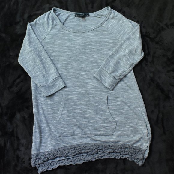 French Laundry Scoop Neck Long Sleeved Shirt - Picture 2 of 12
